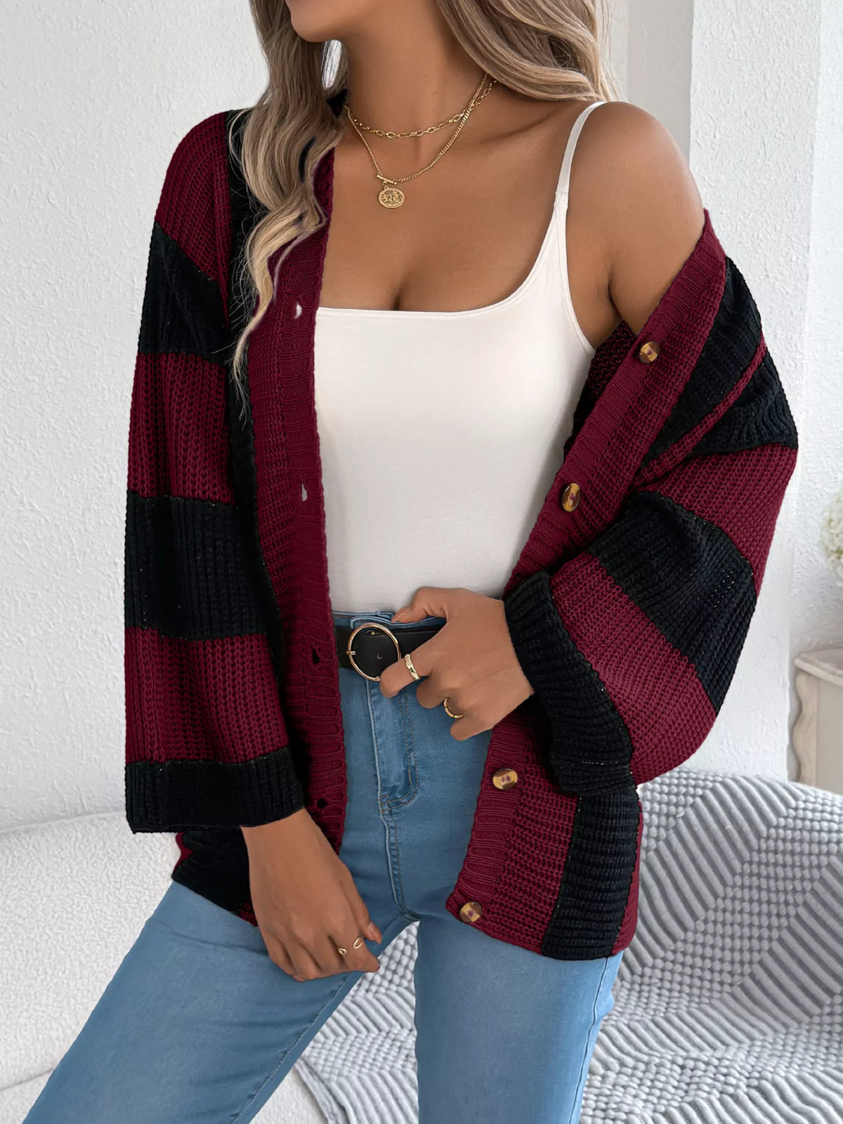 Block Button-up Cardigan (15)