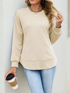 Textured Crew Neck Sweatshirt (11)