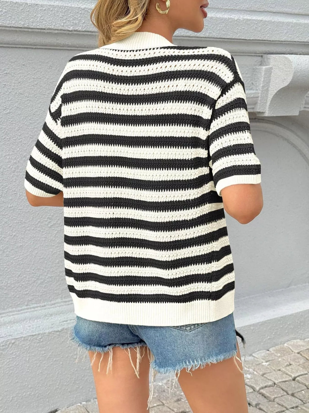 Striped Button Up Cardigan (14)