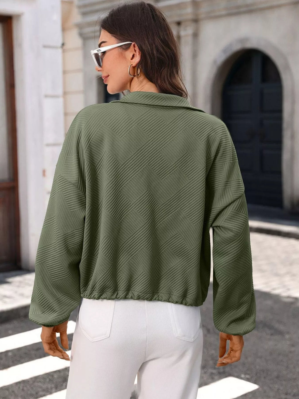 Textured Zip-up Casual Jacket (11)