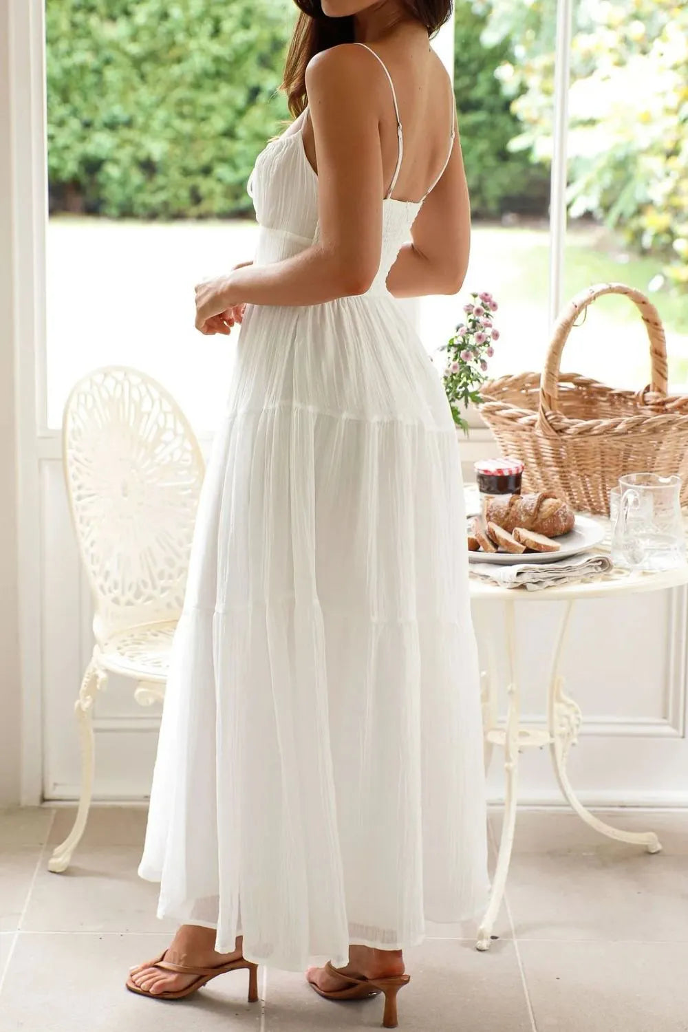 Ruched Smocked Back Cami Dress (6)