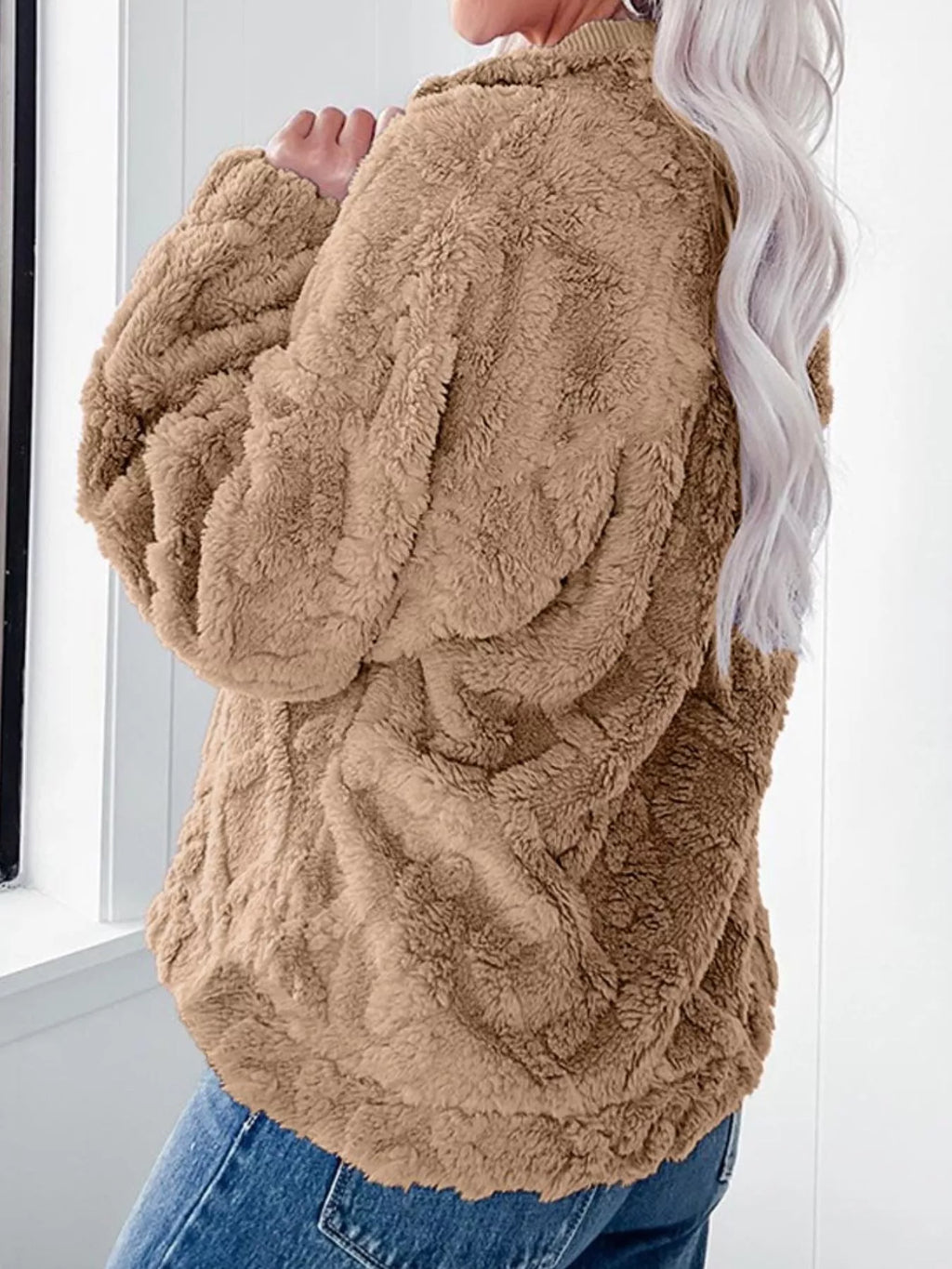 Cozy Fleece Quarter Zip Sweatshirt (2)