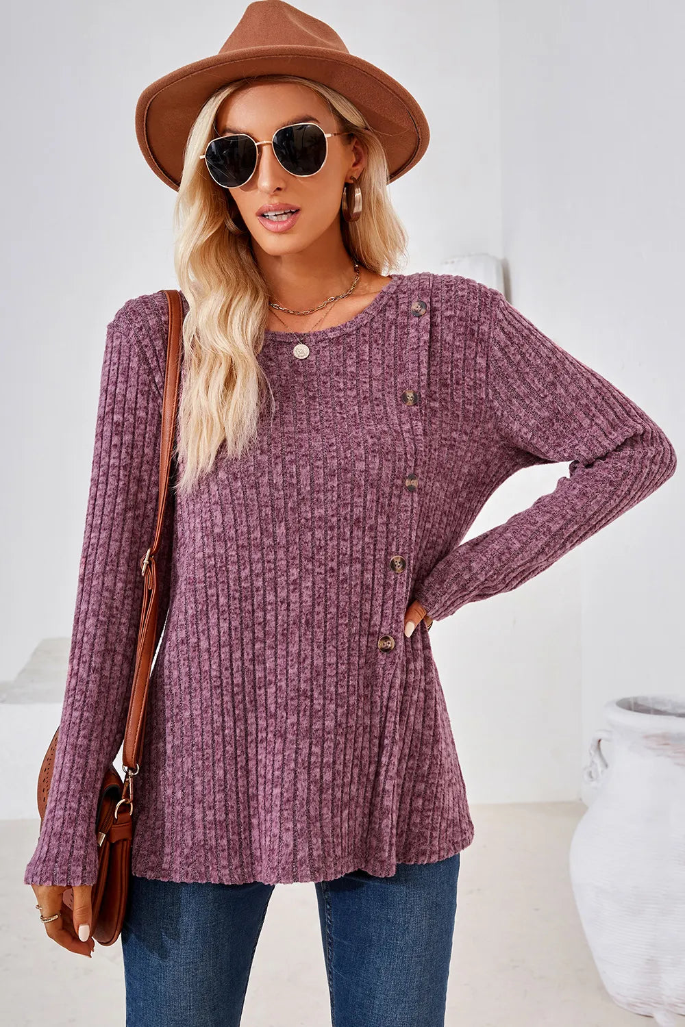 Round Neck Long Sleeve T-shirt (16)