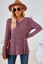 Round Neck Long Sleeve T-shirt (16)