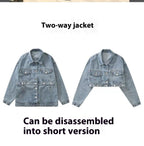Vintage Denim Jacket Detachable Top photo 7