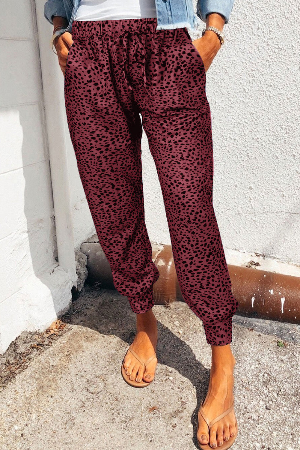 Leopard Print Joggers Pockets (13)