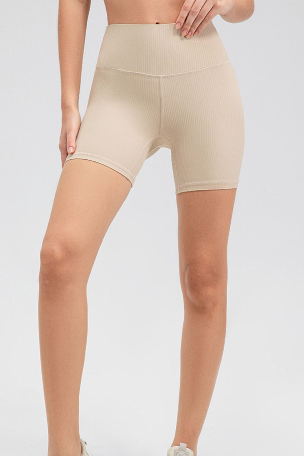 Wide Waistband Slim Fit Sports Shorts (8)