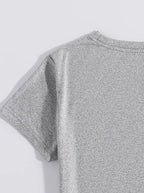 Happy Round Neck Short Sleeve T-shirt (15)