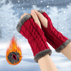 Winter Plush Knitted Gloves photo 1