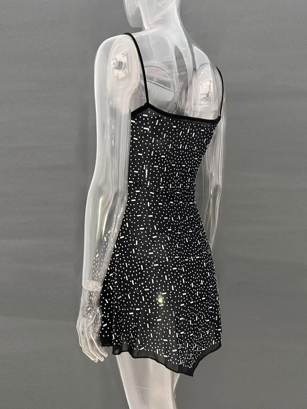 Rhinestone Decor Mini Cami Dress (13)
