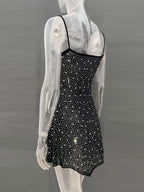 Rhinestone Decor Mini Cami Dress (13)