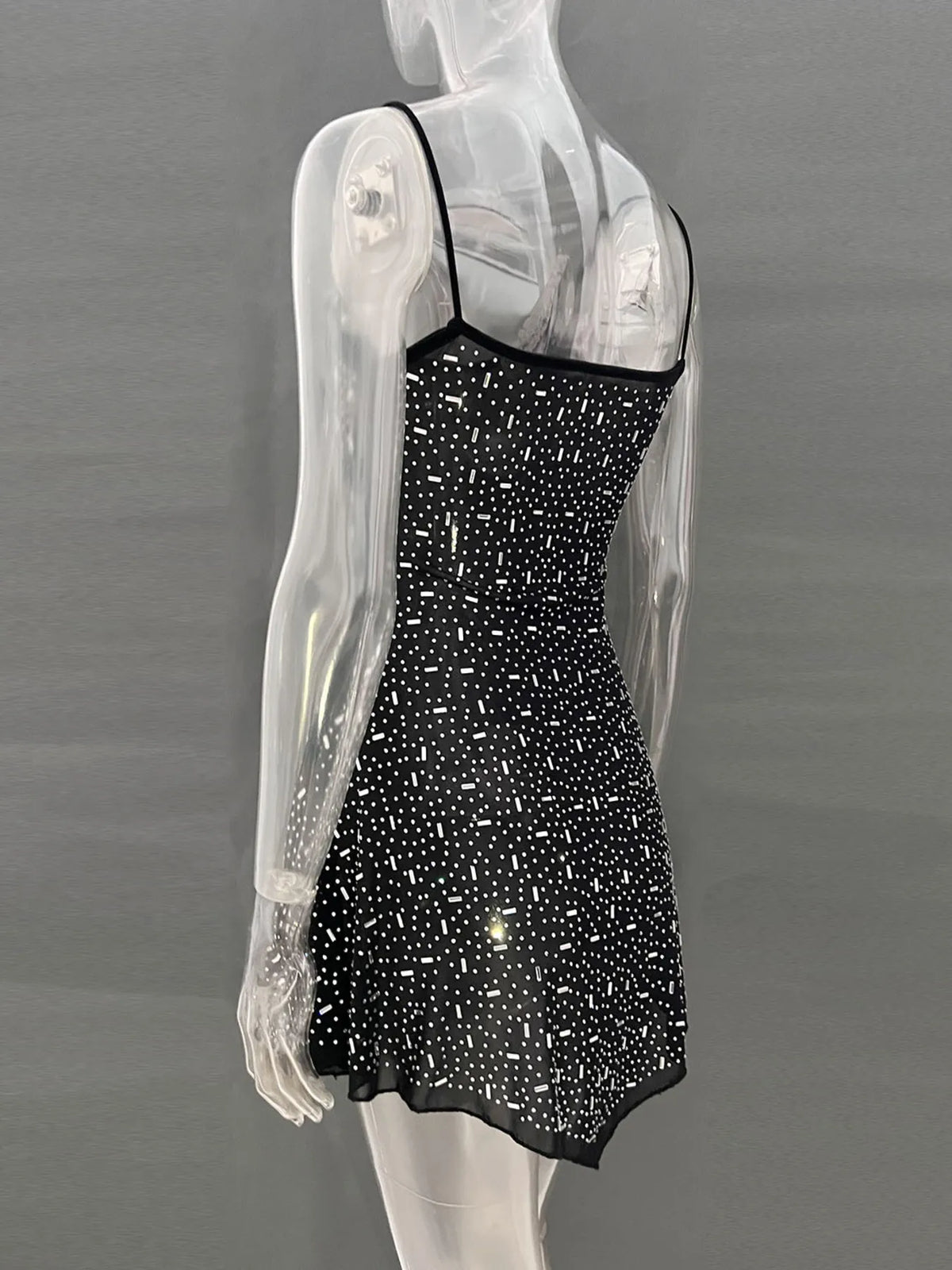 Rhinestone Decor Mini Cami Dress (13)