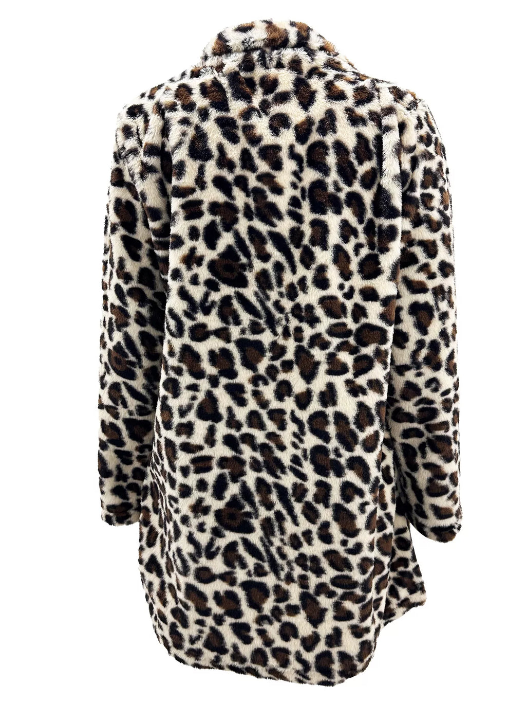 Full Size Leopard Open Front Outerwear Plus (12)