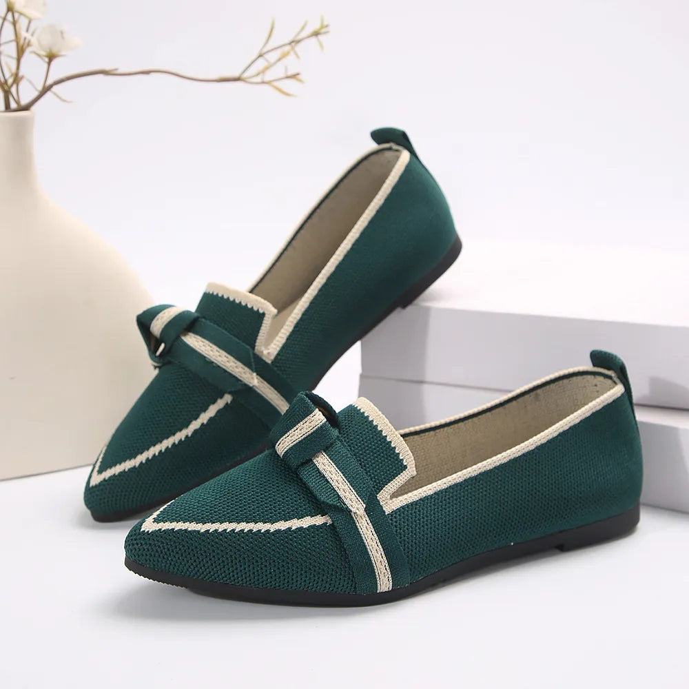 Point Toe Mesh Flat Slip-ons (2)