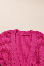 Chunky Knit Button-down Cardigan (9)