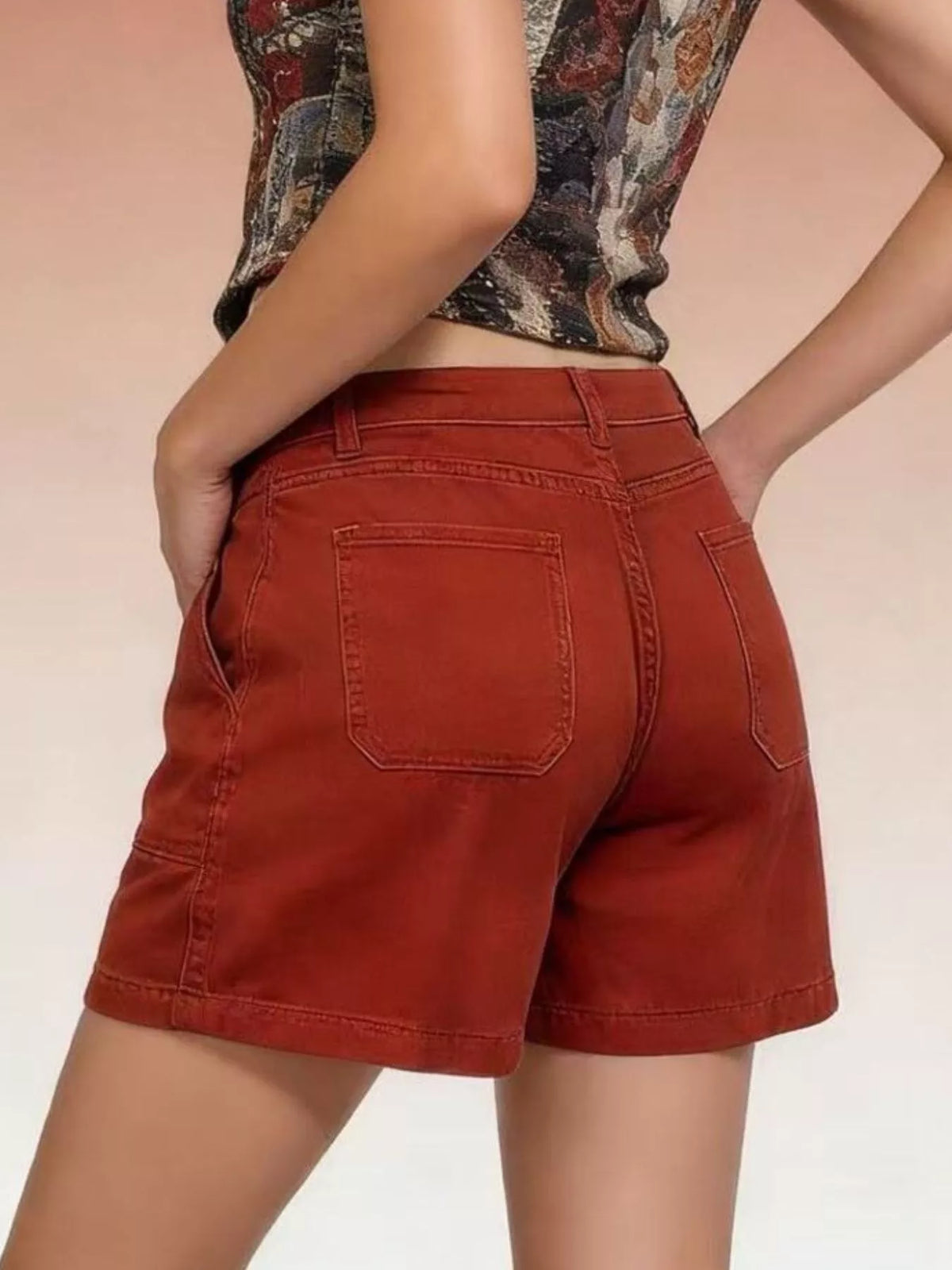 Pocketed Denim Shorts (18)