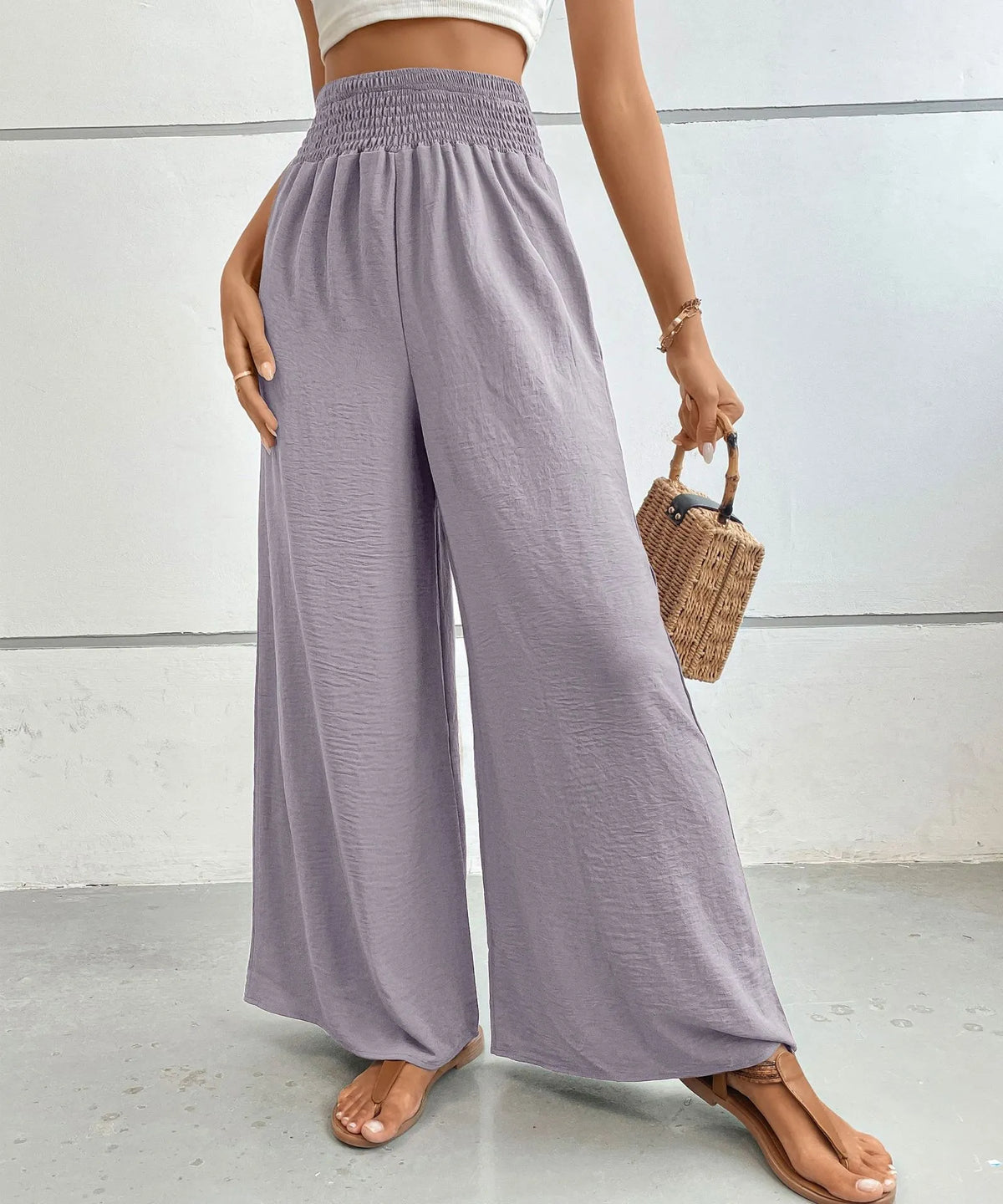 High-waisted Wide Leg Pants (14)
