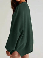 Round Neck Long Sleeve Sweater (17)