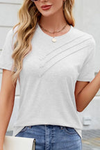 Round Neck Short Sleeve T-shirt (8)