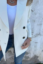 Full Size Collared Neck Long Sleeve Blazer (3)