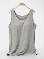 Scoop Neck Wide Strap Tank