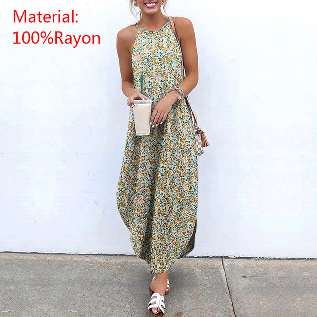 Sleeveless Print Maxi Dress variant CJLY118383125YB|CJLY118383126ZA|CJLY118383127AZ|CJLY118383128BY|CJLY118383129CX|CJLY118383130DW|CJLY118383131EV|CJLY118383132FU