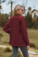Collared Neck Long Sleeve Blouse (18)