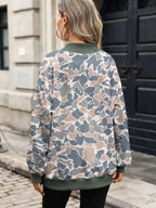 Camouflage Print Mock Neck Sweatshirt (5)