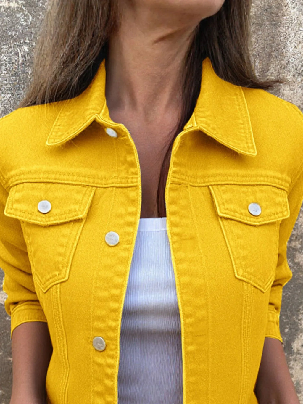 Button Front Closure Denim Jacket (14)