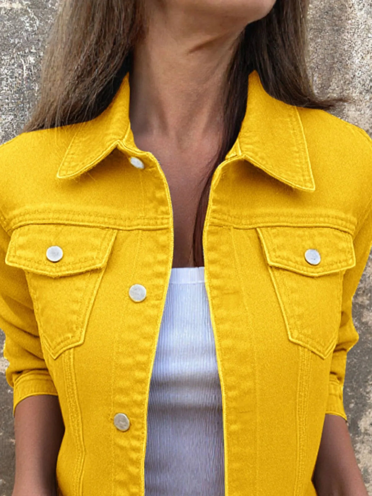 Button Front Closure Denim Jacket (14)