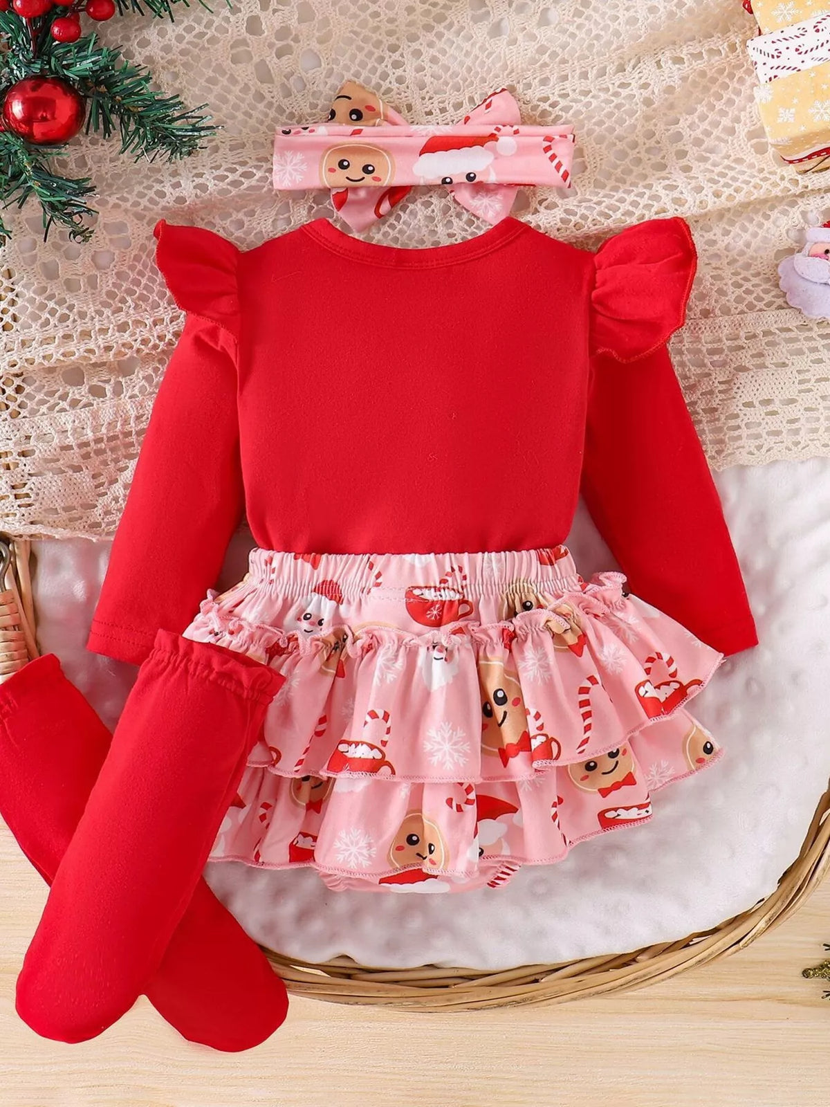 Children's Ruffled Long Sleeve Set (7)
