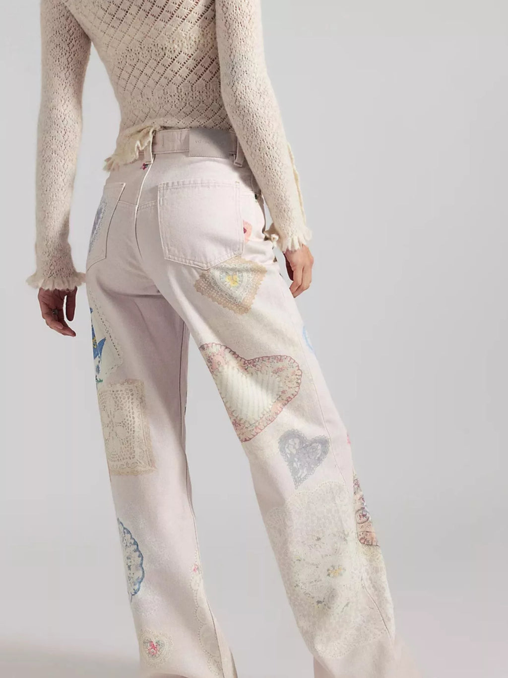Printed Wide Leg Jeans (5)