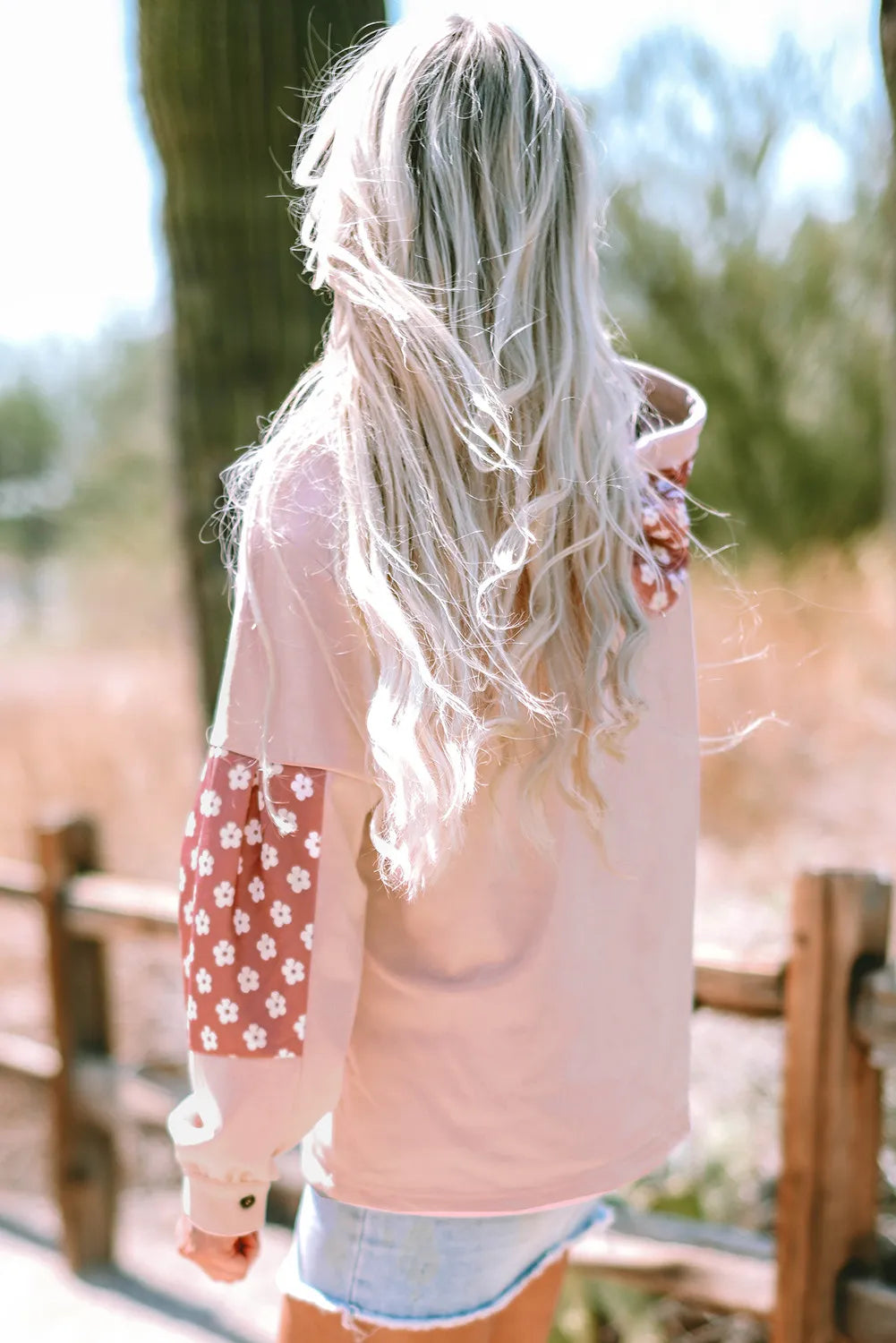 Drawstring Star Long Sleeve Hoodie (4)