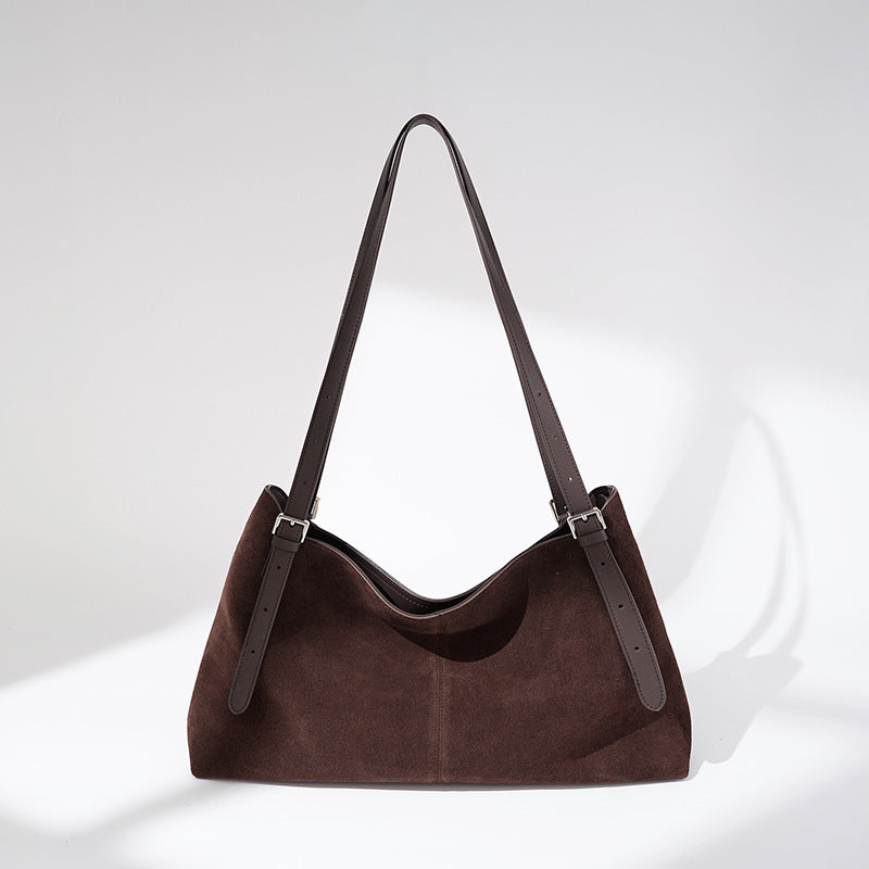 Large Capacity Suede Suede-effect Tote Bag photo 3