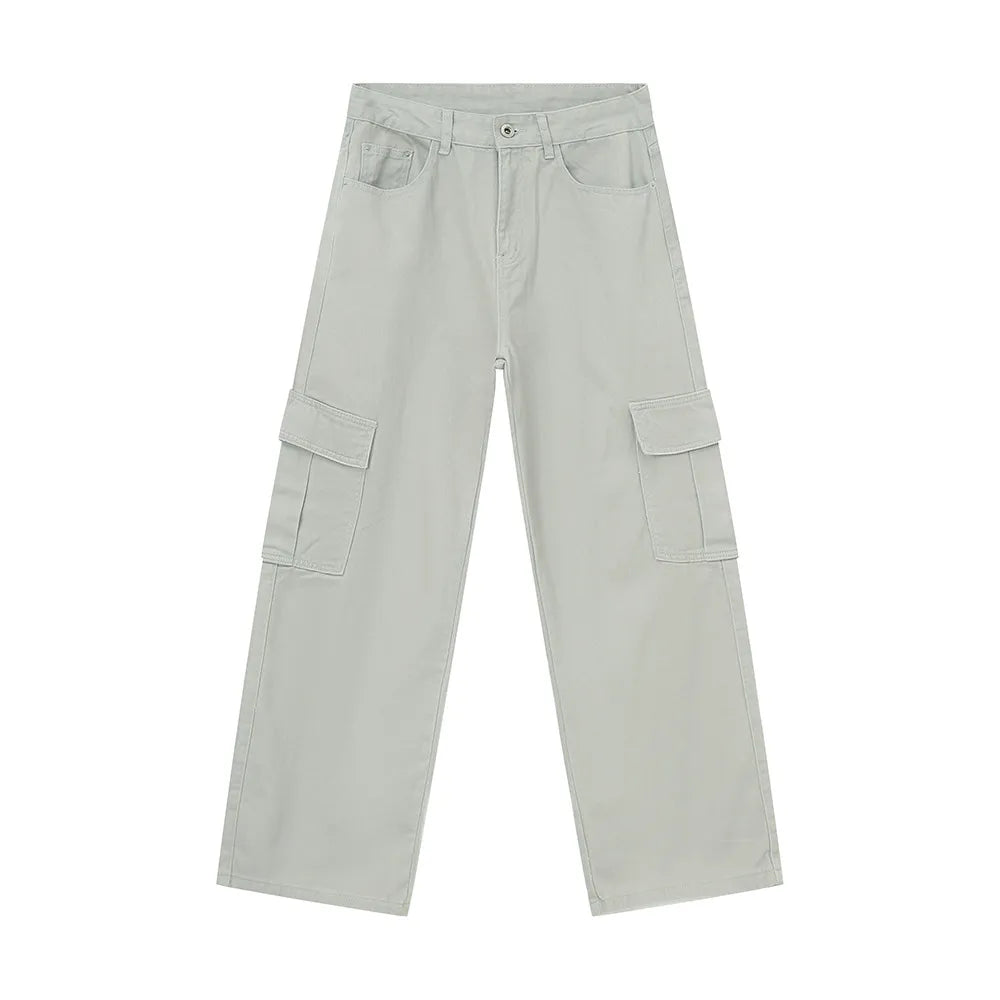 Wide Leg Cargo Jeans (13)