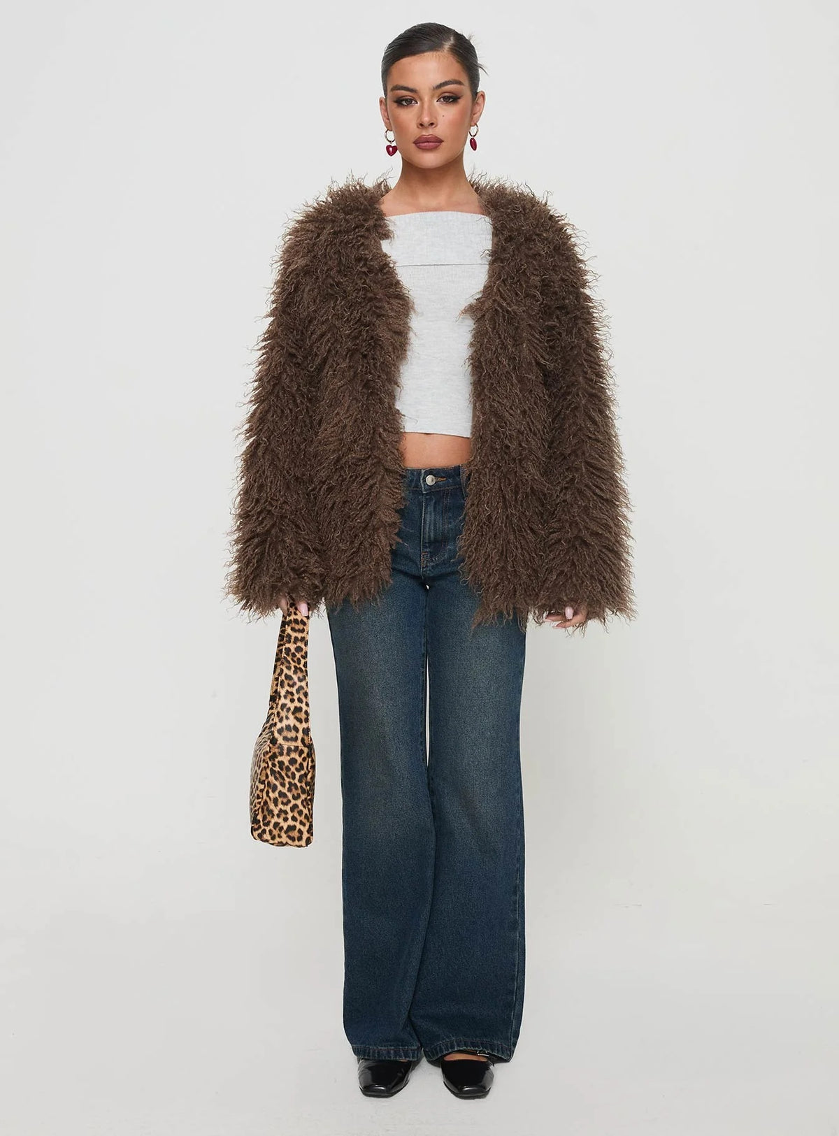 Coat Faux Fur Jacket photo 2