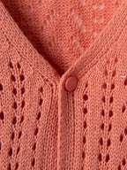 Openwork V-neck Cardigan (8)