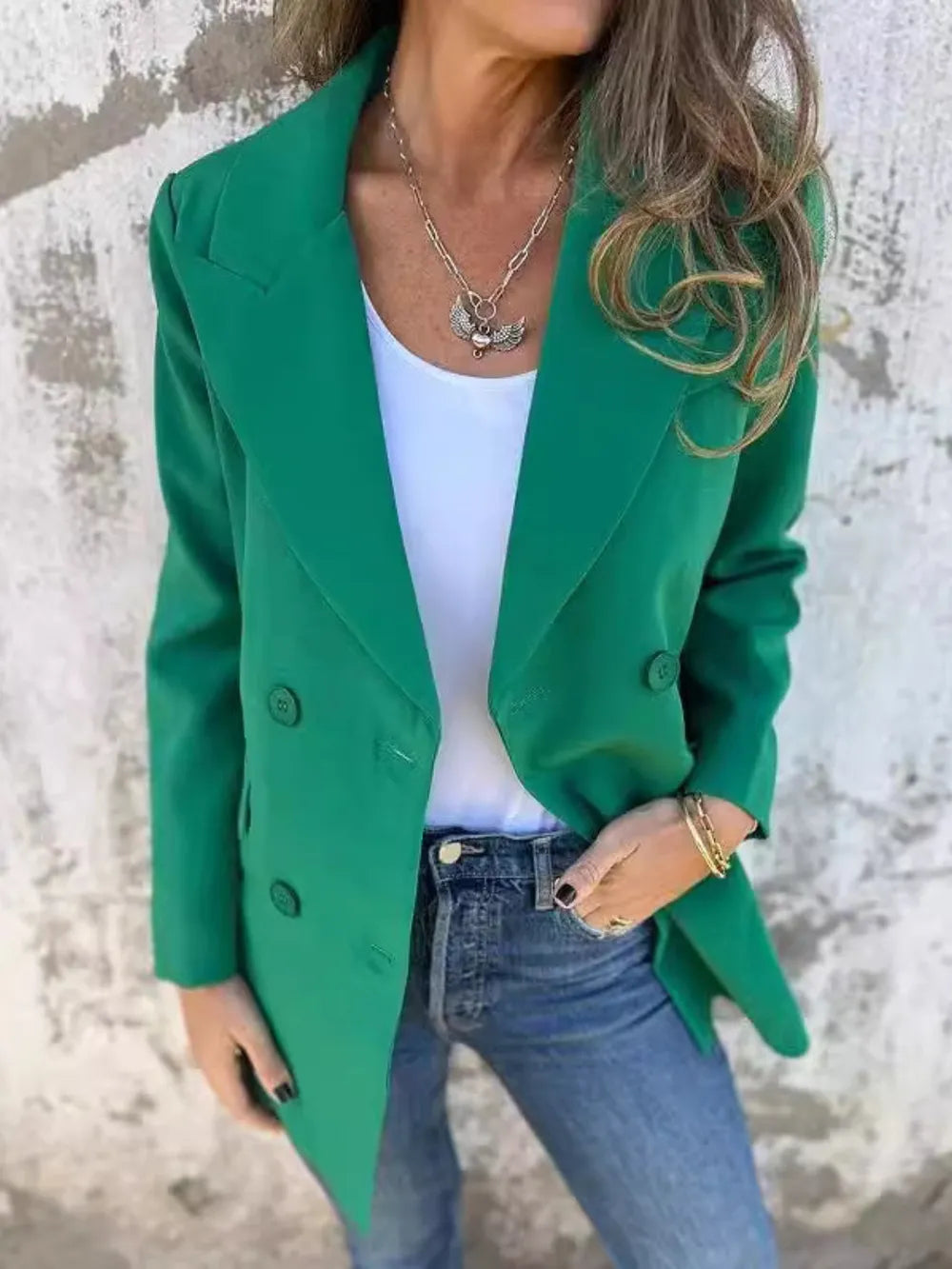 Full Size Collared Neck Long Sleeve Blazer (7)