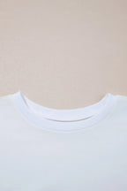 Loose Half Sleeve Hi Low Hem T Shirt (14)