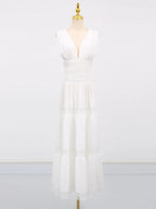 Tiered V-neck Sleeveless Maxi Dress (5)
