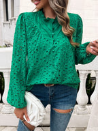 Frill Round Neck Long Sleeve Shirt (22)