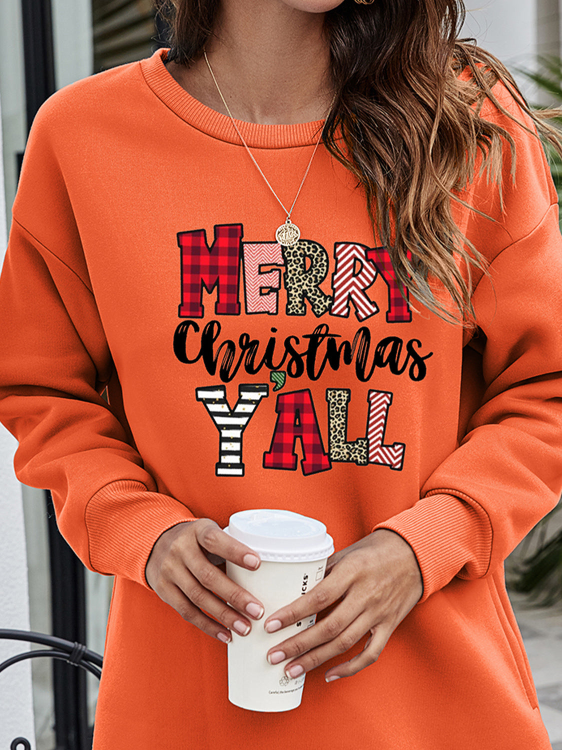 Merry Y'all Graphic Sweatshirt (9)