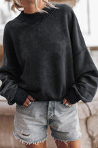 Mock Neck Dropped Shoulder Sweatshirt (14)