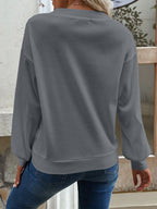 V-neck Dropped Shoulder Blouse (12)