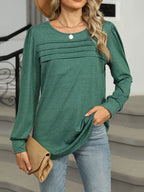 Long Sleeve Round Neck T-shirt (4)