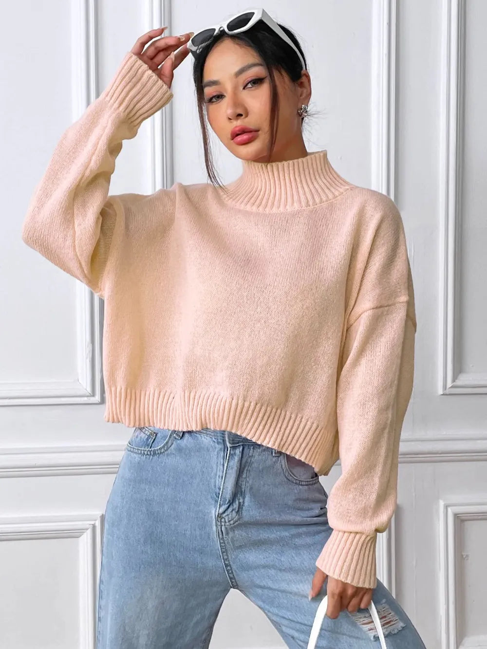 Turtleneck Long Sleeve Sweater (11)