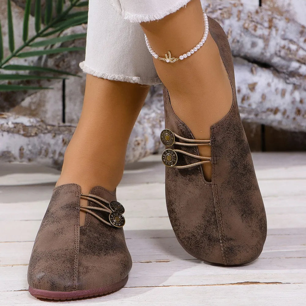 Round Toe Flat Slip-ons (8)