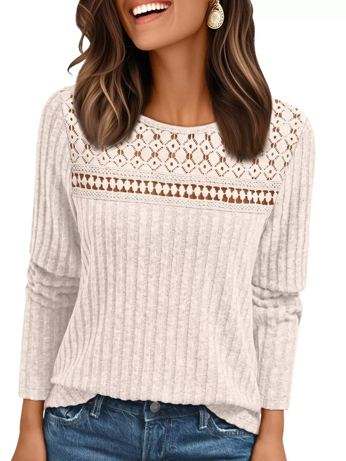 Ribbed Long Sleeve T-shirt (25)