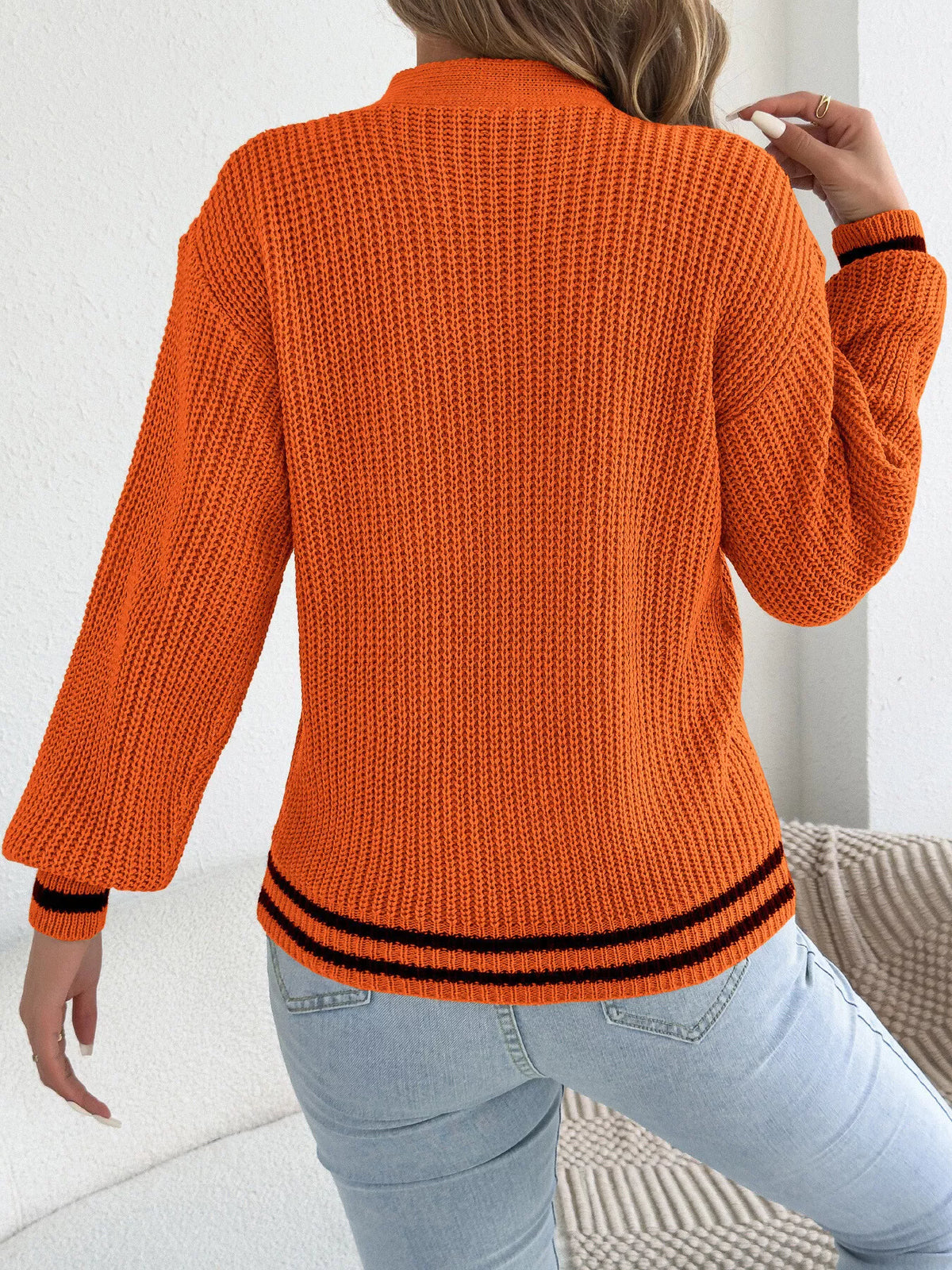 Cutout Cable Knit Sweater (3)