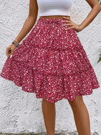 Floral Print Midi Skirt (26)